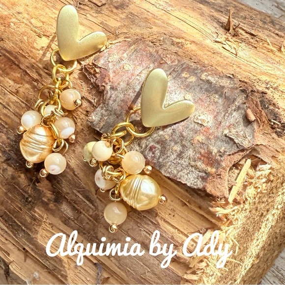 Alquimia Yellow Gold Earrings - Picture 1 of 1